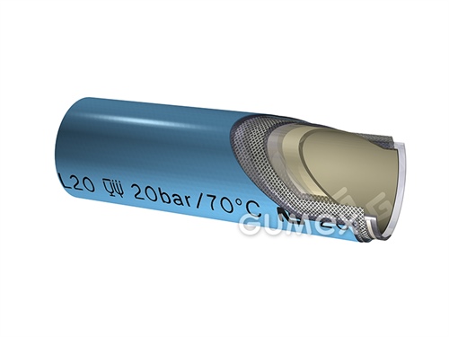 THERMOCLEAN AL20, 12/20mm, 20bar, PVC/PVC, -15°C/+70°C, blau, 